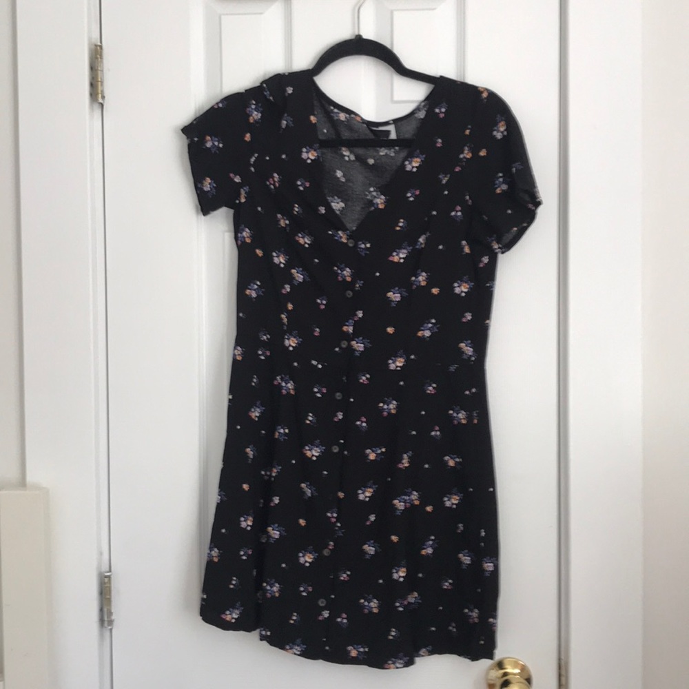 Floral button up dress